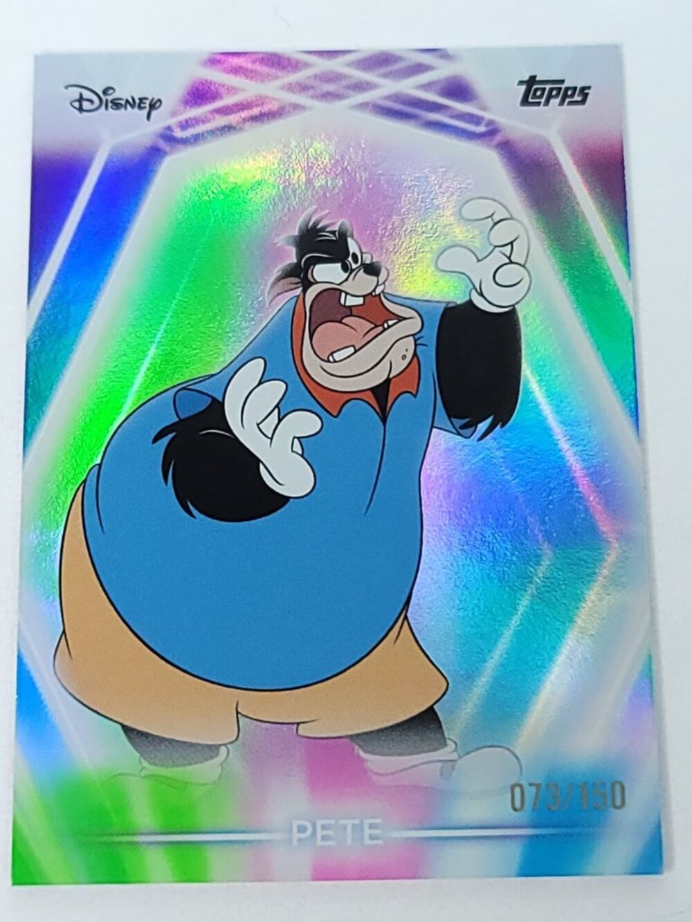 Pete Topps 2026 Disney Neon Holo Parallel Refractor Limited 073/150